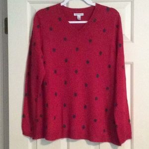 🍁 Bundle 2 for $10 - V Neck Sweater/Dots - PXL